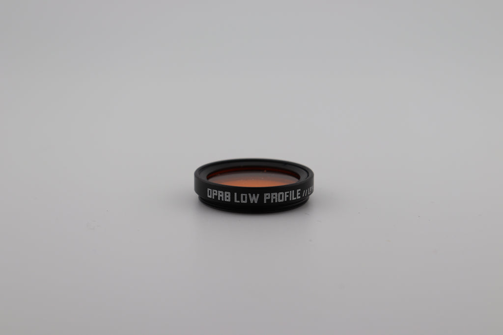 The OPR8 Low Profile Half-Amber Filter