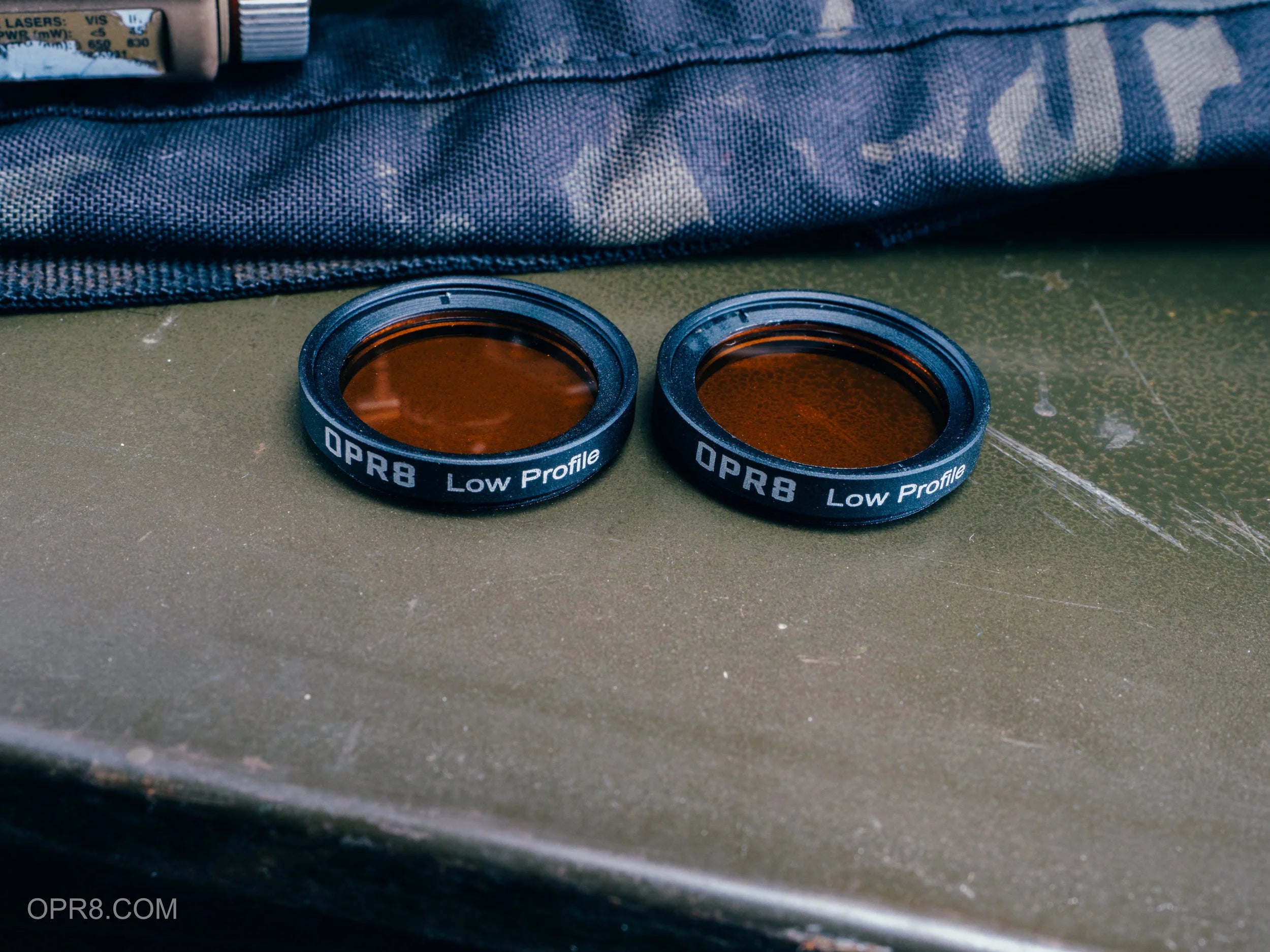 The OPR8 Low Profile Half-Amber Filter