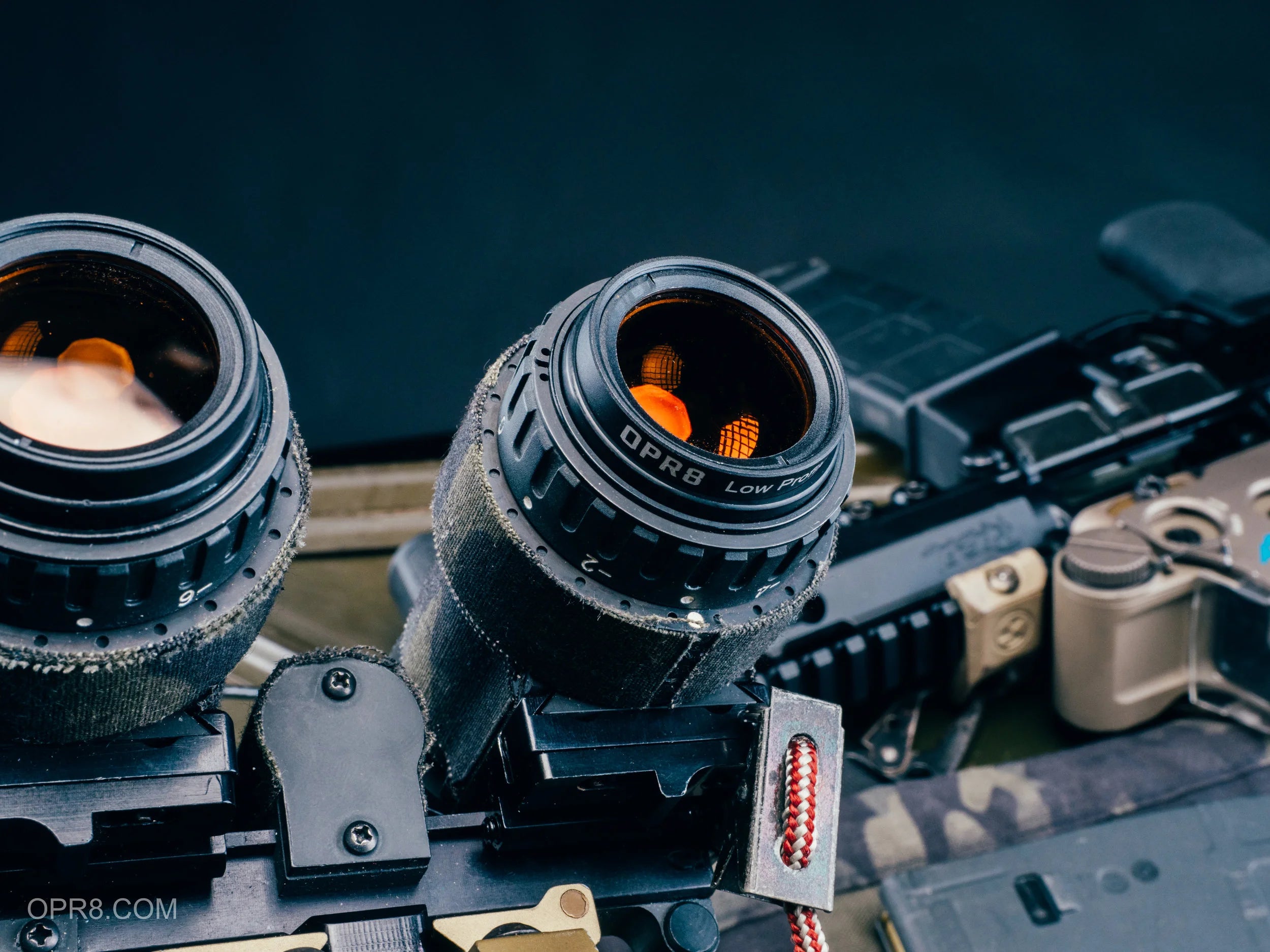 The OPR8 Low Profile Half-Amber Filter